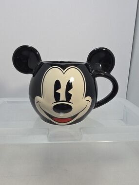 Disney Mickey Mouse Timeless Sculpted Ceramic Mug Coffee Cup Black (E2)
